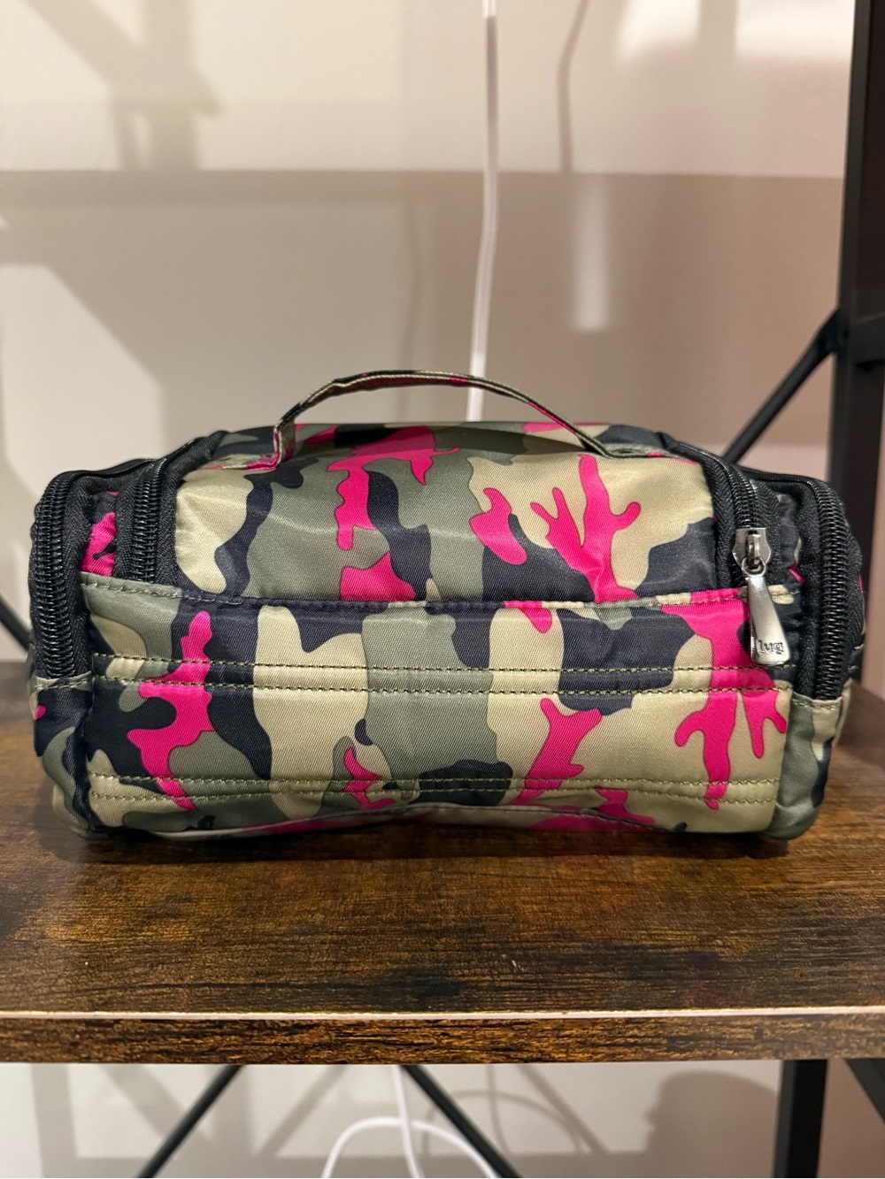 lug Pink and Green Camo Cosmetic Pouch - Picture 3 of 12